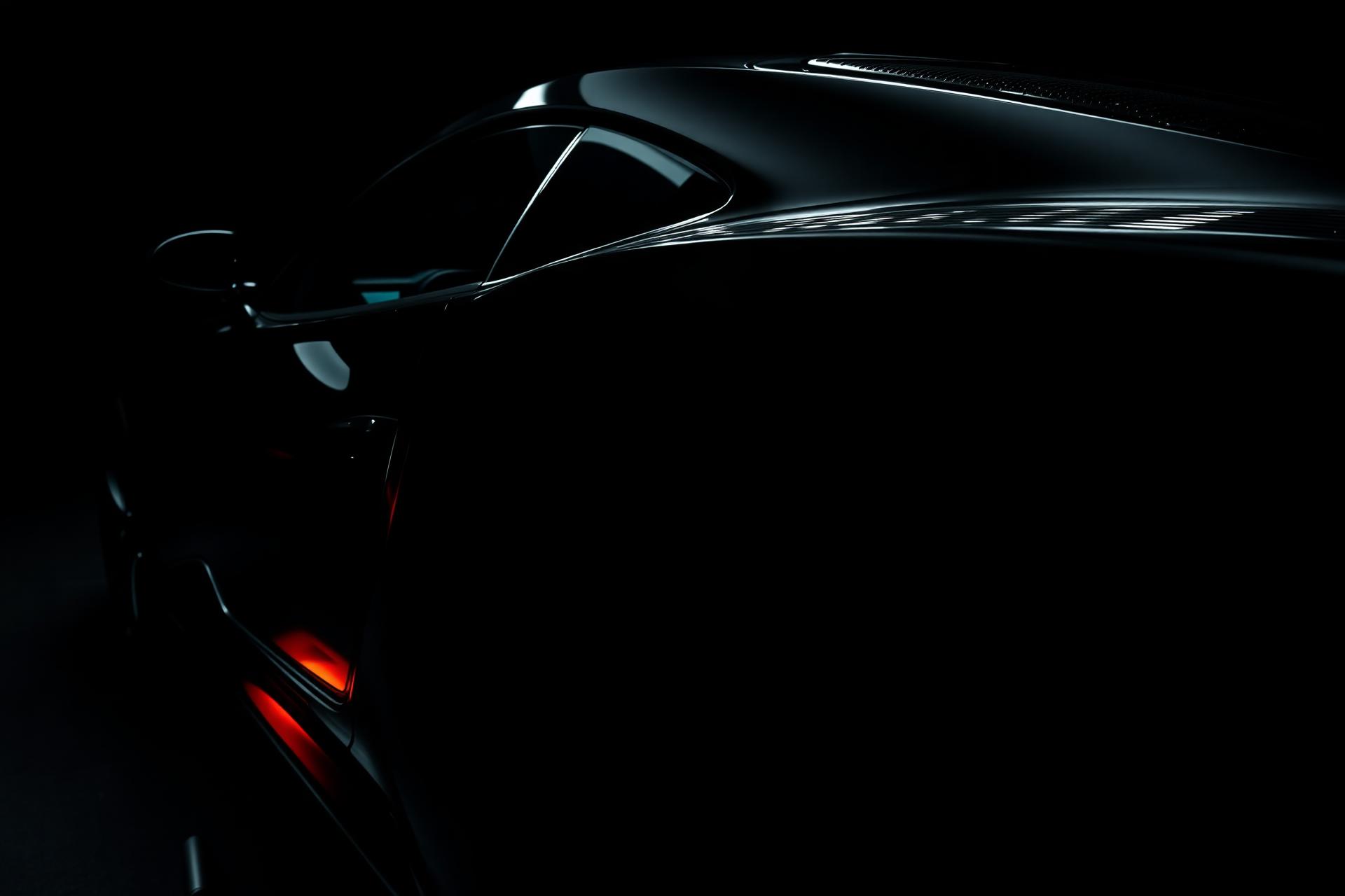 Glossy black sports car after ceramic coating by Barbera Detailing